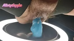 play BBW Misty Thyghs enlouquece com galo gordo e creampie